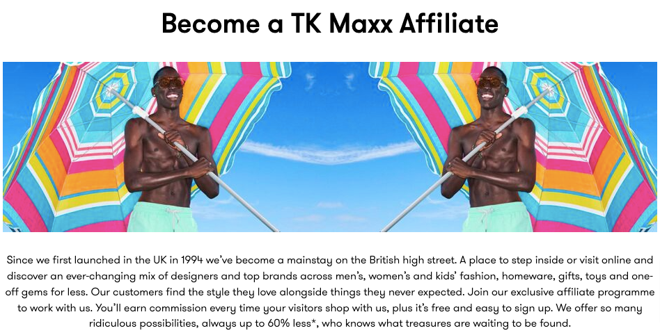 TK Maxx Affiliate Ecommerce Affiliate Marketing