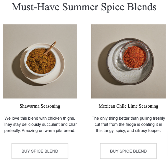The Spice House Summer Spice Blends June Newsletter Ideas