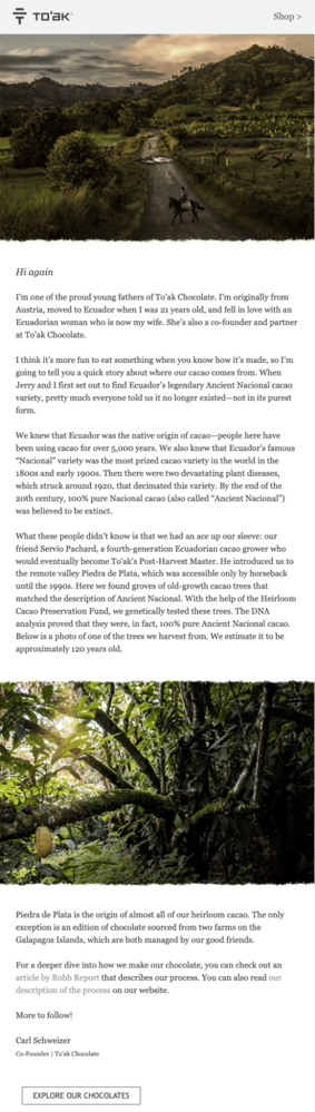 To_ak Advanced Welcome Email