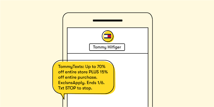 Tommy Hilfiger SMS