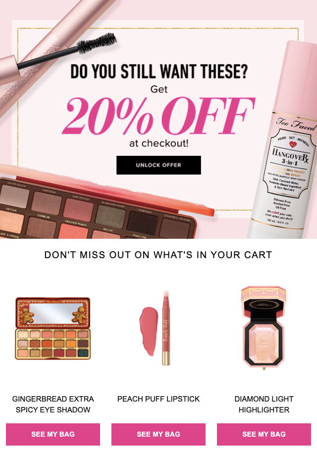 Too Faced Email