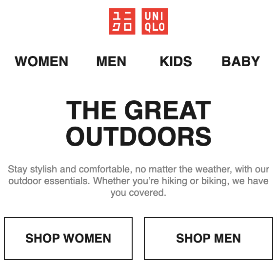 UNIQLO Email