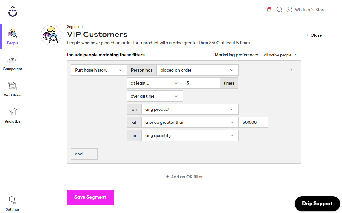 VIP Customers