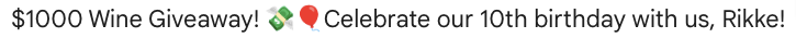 Vinomofo Giveaway Email Subject Lines