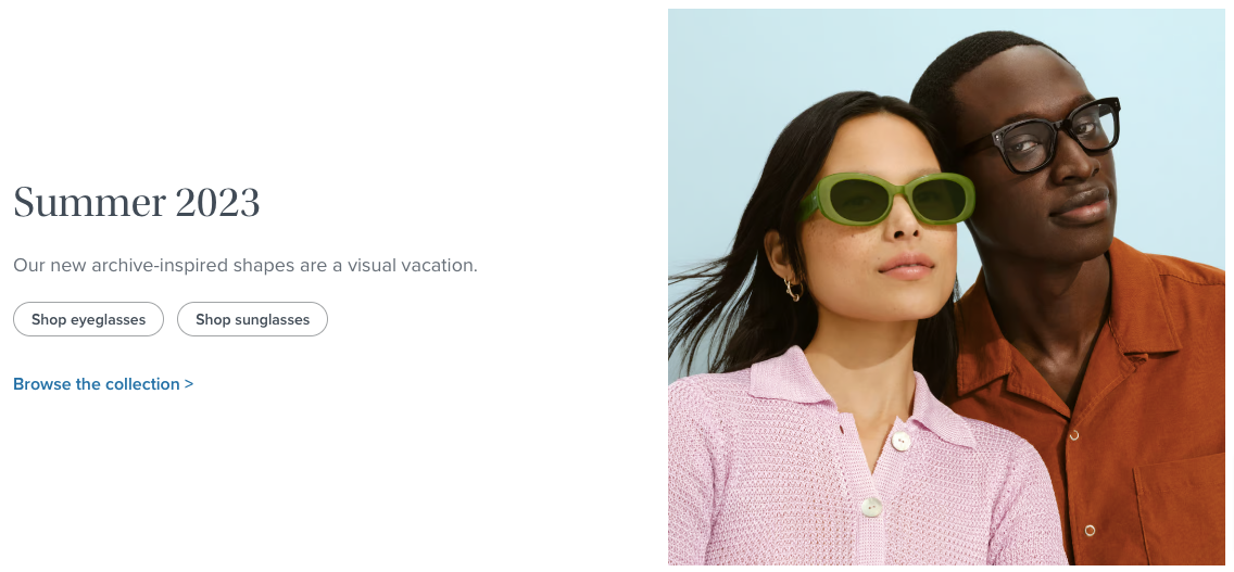 Warby Parker Summer Line May Marketing Ideas