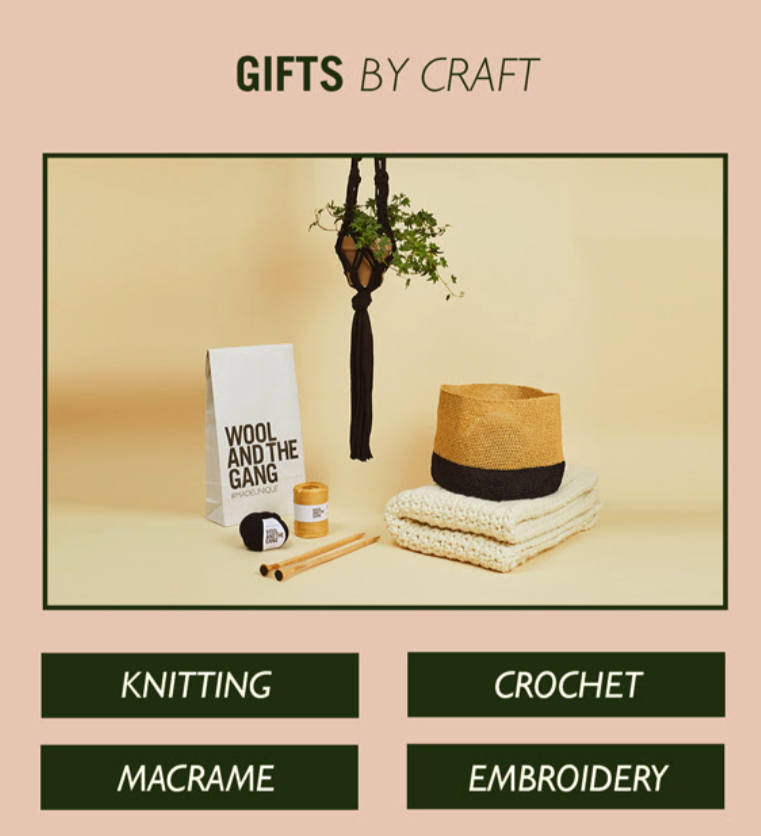 Wool and the Gang Gift by Craft Email Marketing for Ecommerce