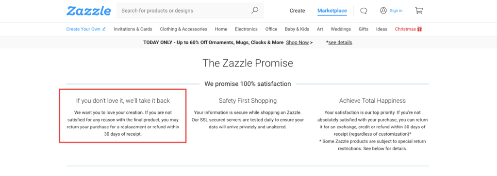 Zazzle Free Returns How to Write a Returns Policy