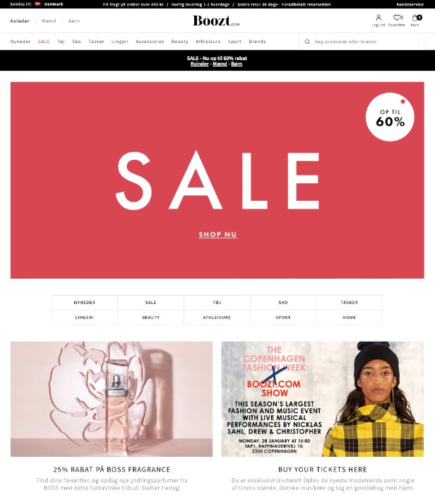 bootz sale ecommerce ux design