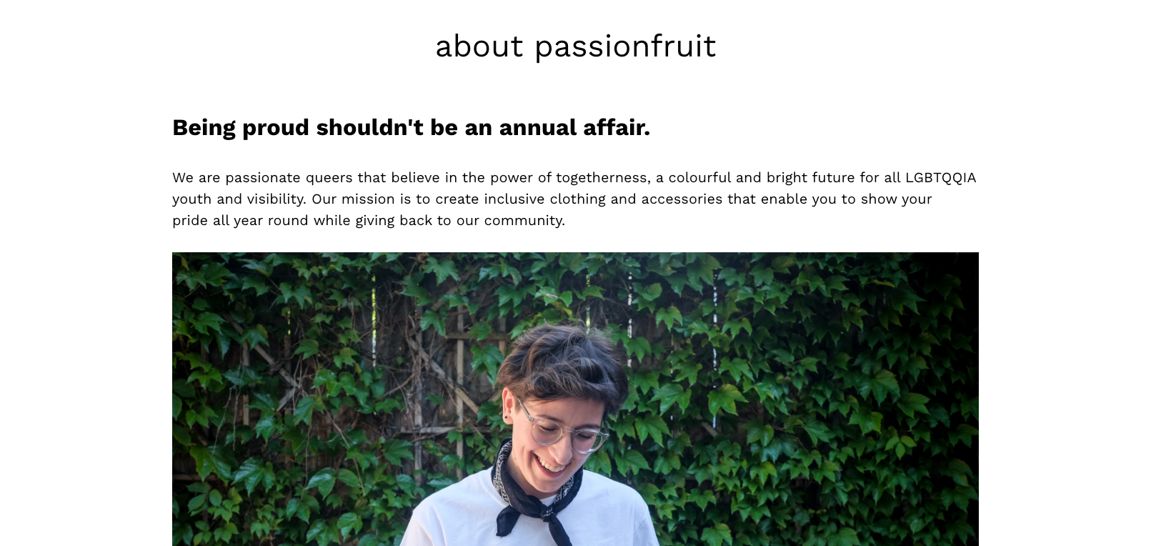 passionfruit About Page