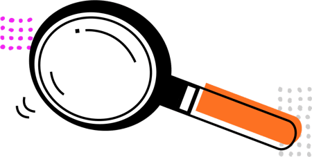 An illustration of a magnifying glass.