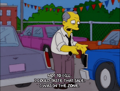 simpsons I was in the zone! Tone in Email