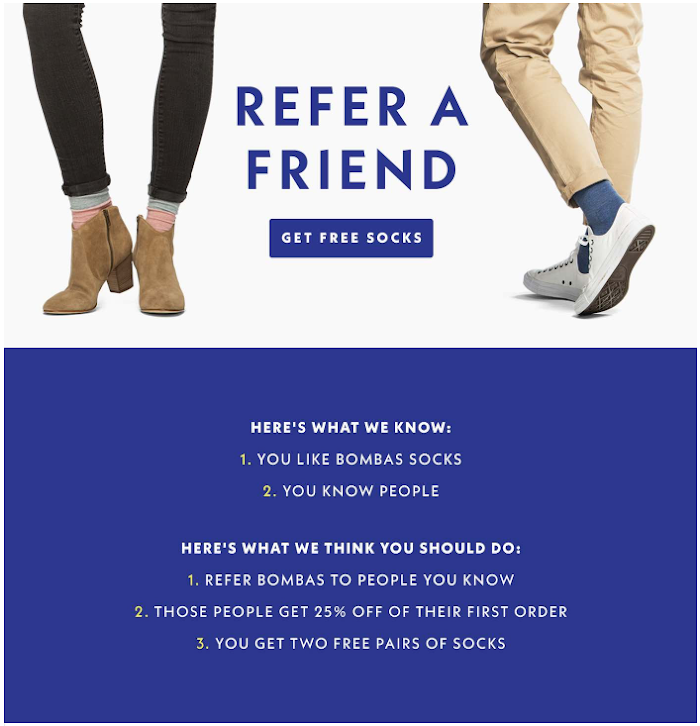 Bombas Forward to a Friend Email Example