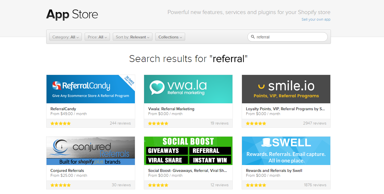 Collections page. REFERRALCANDY. REFERRALCANDY logo. VIP referral program Page. Collect Relevant information.