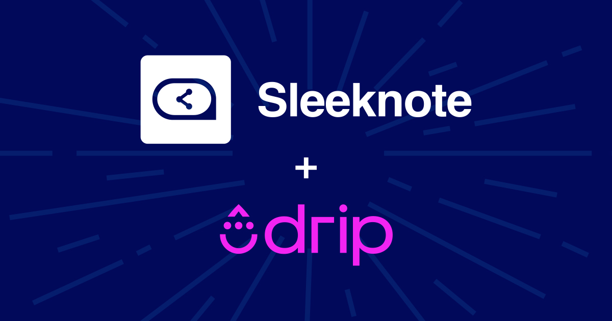 Drip Has Acquired On-Site Engagement Platform Sleeknote Cover Image