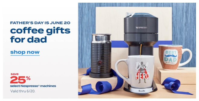 Bed Bath & Beyond Father's Day Email