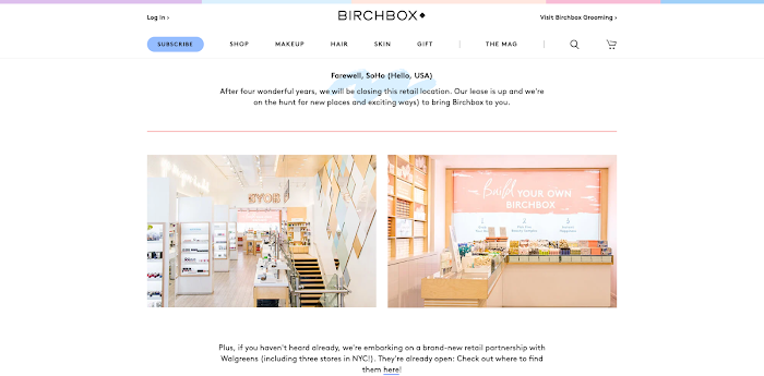 BirchBox Pop-Up Store