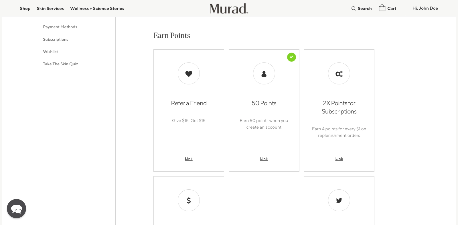 Murad Skincare Loyalty Program